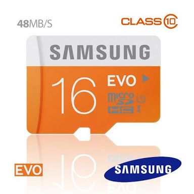 Cartão EVO Micro SDXC Class 10 Samsung 16GB