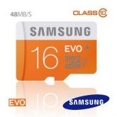 Cartão EVO Micro SDXC Class 10 Samsung 16GB