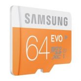 Cartão EVO Micro SDXC Class 10 Samsung 64GB