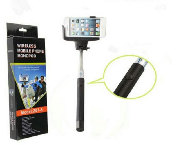 Monopod Com Disparador Bluetooth Integrado (frete Grátis).